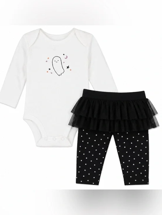 Carter's Ghost Halloween Tulle Set 12M NWT