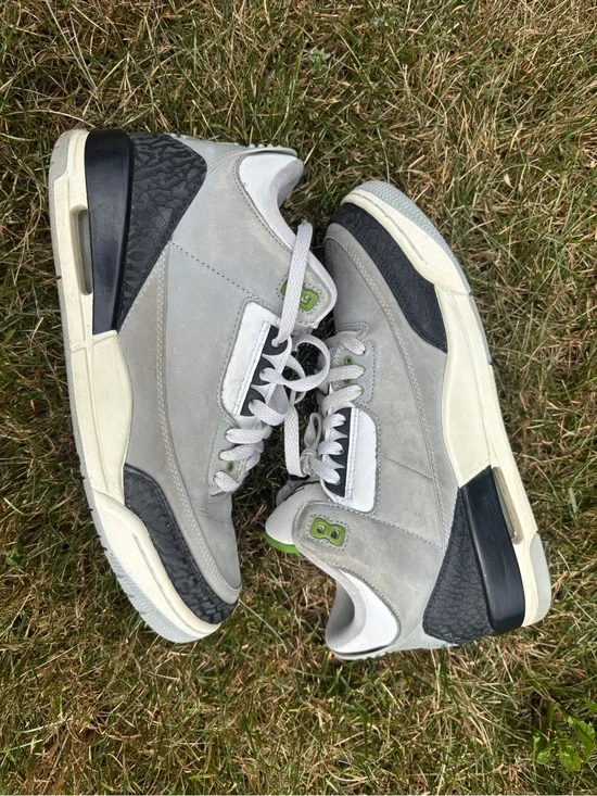 Air Jordan retro 3 chlorophyll size 9.5