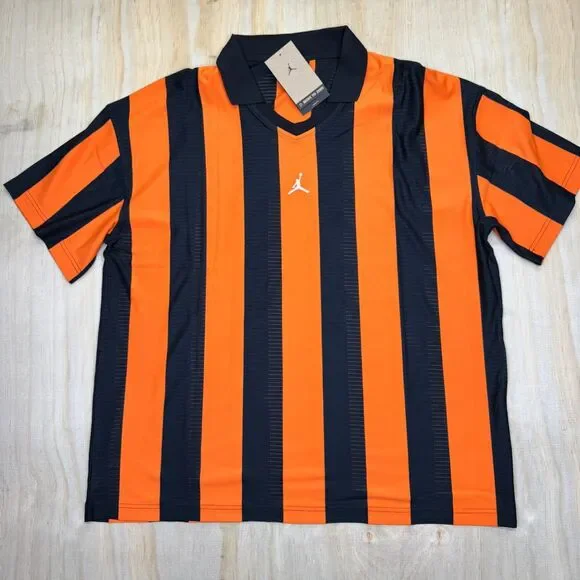 NEW Jordan Brooklyn Collegiate Goalie Shirt Black Orange Sz XL HV0107-010