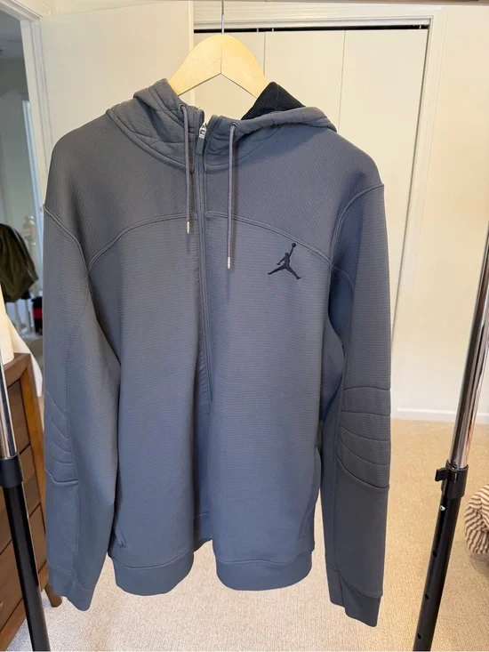 Jordan Men’s Full-Zip Hooded Jacket - Charcoal
