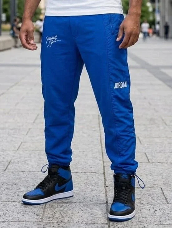 Jordan Michael Jordan Fleece Track Pants Blue Size L