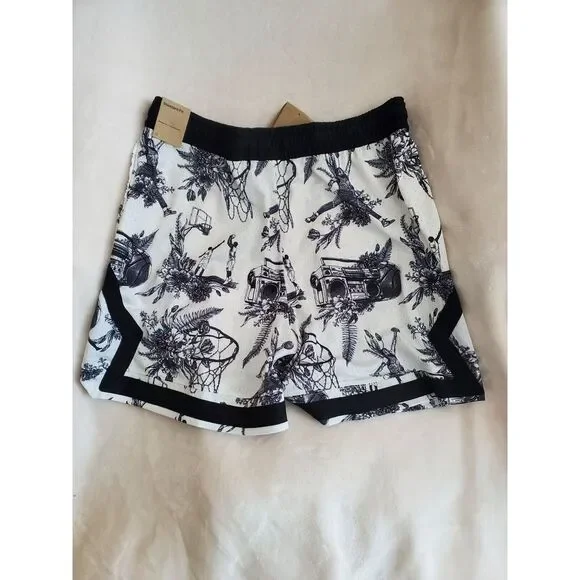 Air Jordan‎ Sport Dri-FIT Mens Large Shorts Printed White Diamond FV8614 100