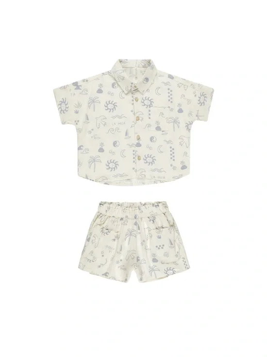 RYLEE + CRU KELLI SET / MEDITERRANEAN size 8-9 years