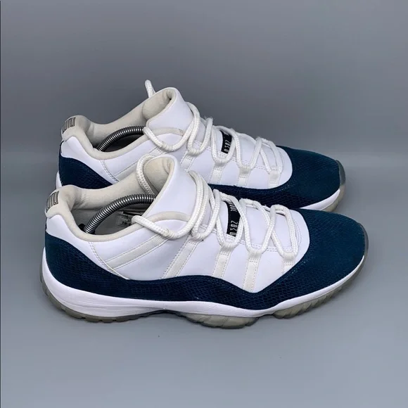 Jordan 11 Retro Low Snake Navy Basketball Shoes CD6846-102 Men's Sz 13‎