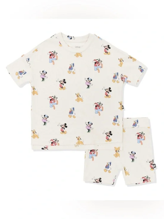 Kyte Baby Disney Mickey & Friends Short Sleeve Biker Short Set 7
