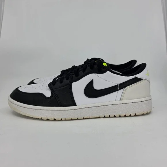 NIke Air Jordan 1 Low Golf Shoes Mens Sz 12.5 Phantom Volt DD9315-108 Panda Low
