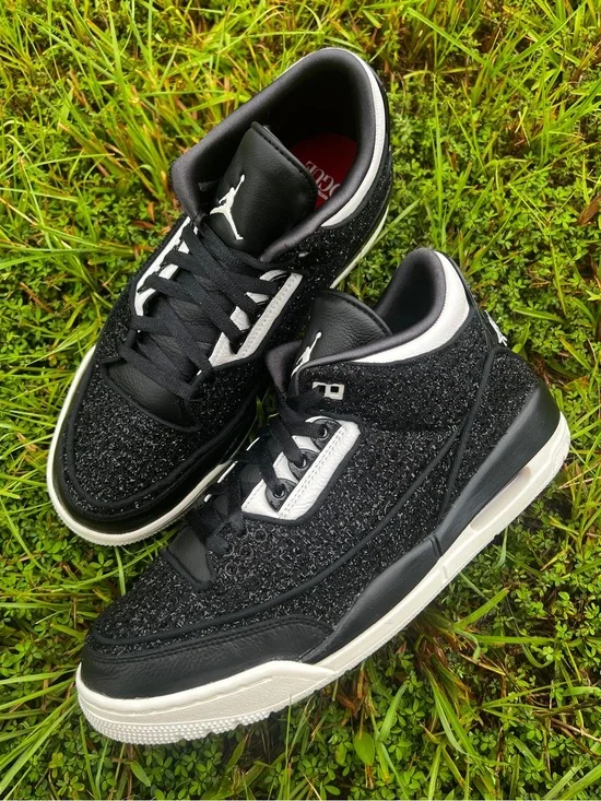 RARE Air Jordan 3 size 10 Mens Vogue AWOK Black shoes