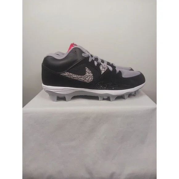 Nike Air Jordan Stadium 90 Low TD Black Cement Football HQ0210-060 Men’s Sz 9.5