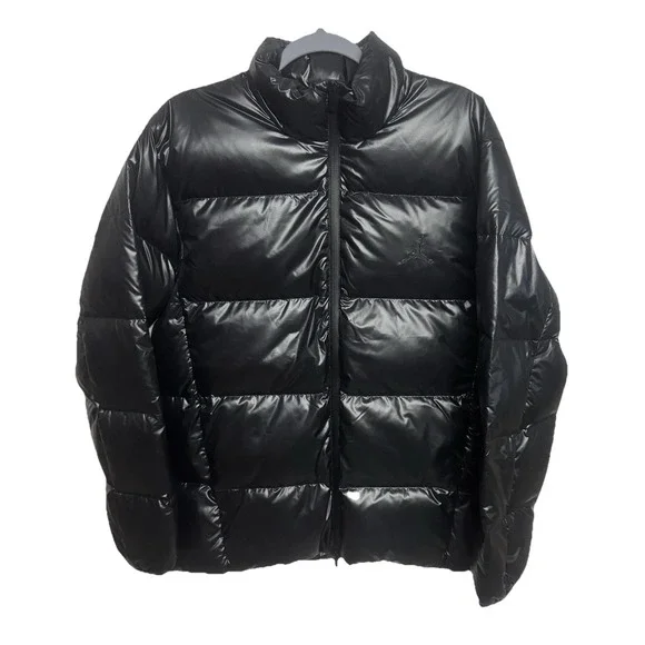 Jordan Flight Men's Down Puffer Jacket Therma-Fit Insulated Black FV7271-010 Sm