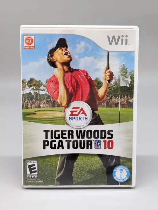 Tiger Woods PGA Tour 10 Nintendo Wii Replacement Case & Manual Only No Game