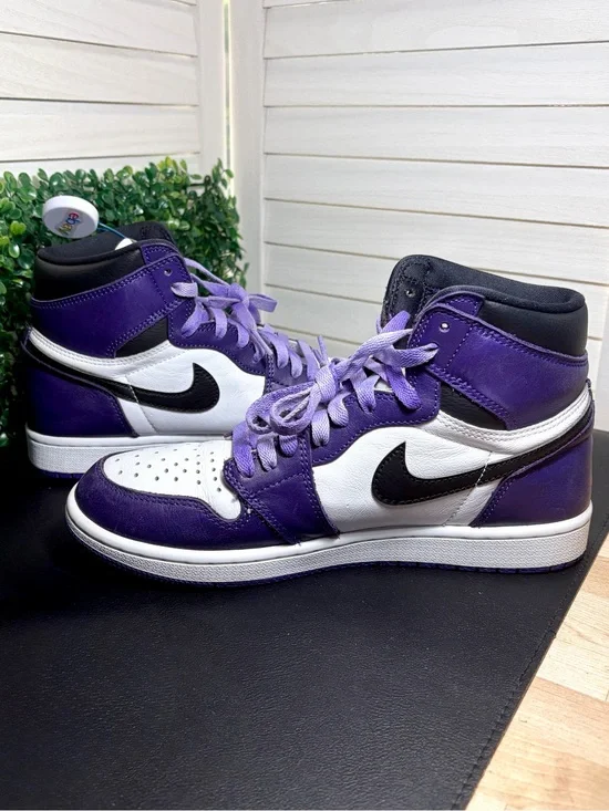 Nike Air Jordan 1 Retro High OG Court Purple 2.0 555088-500 Size 7.5 Used No Box