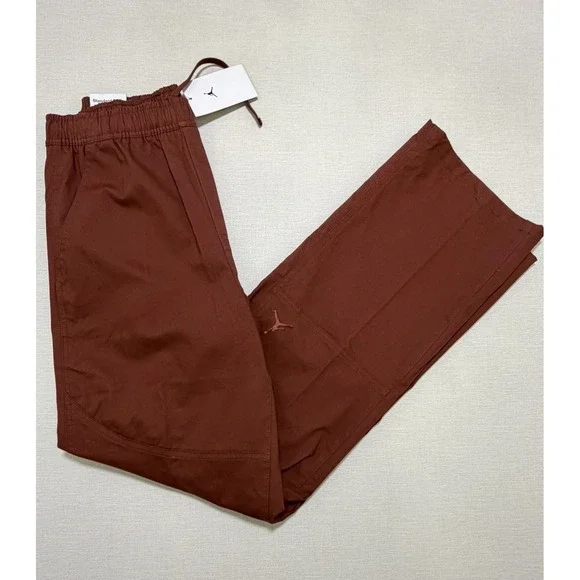 Nike Jordan Essentials Woven Drawstring Pants HF9329-231 Burgundy Men Size S