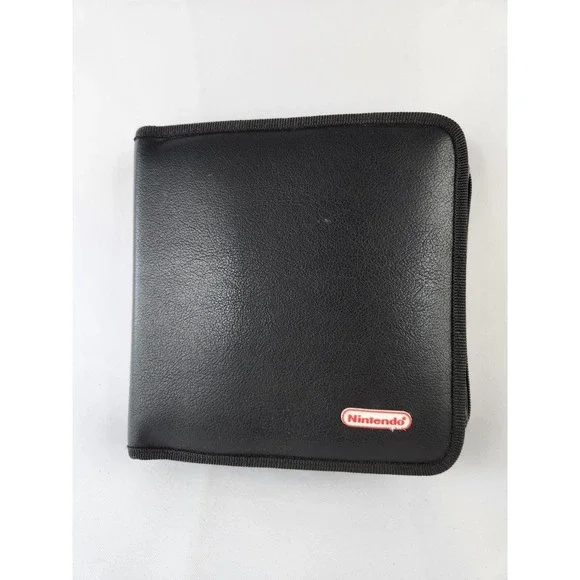 Vintage Nintendo GBA Game Boy GAMEBOY Advance 32 Case Folder Binder Black‎ Rare