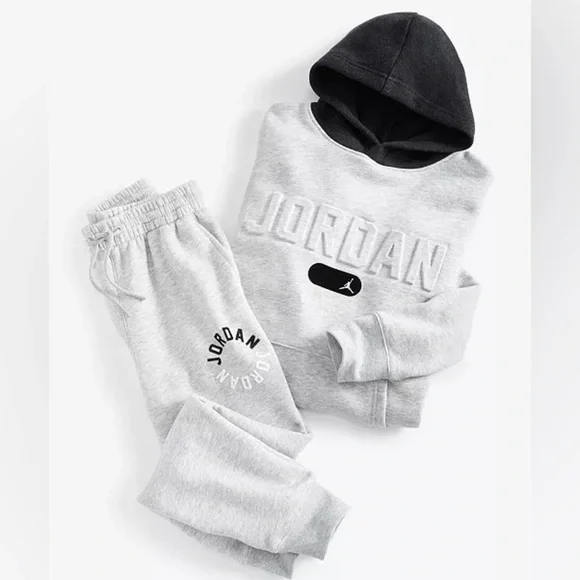 Jordan fleece hoodie and pant set