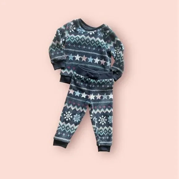 Garanimals Girl Sherpa 2 piece set Sz 2T