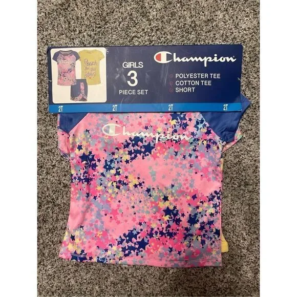 ❤️Champion Girls 3 Piece Set 2T