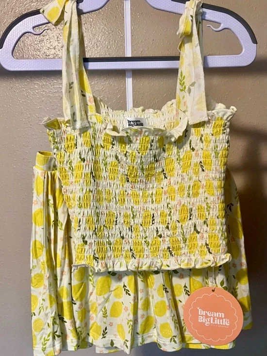 7/8 Dream Big Little Co Tank and Skort Set