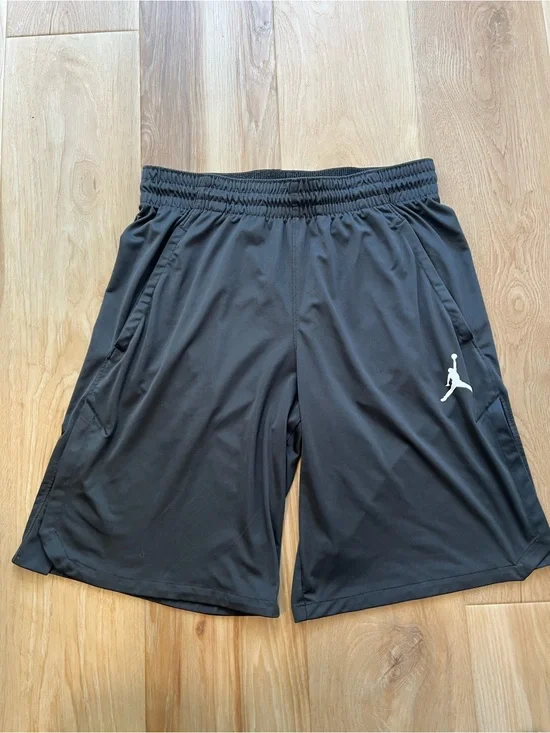 Jordan Black Athletic Shorts Dri-Fit Medium