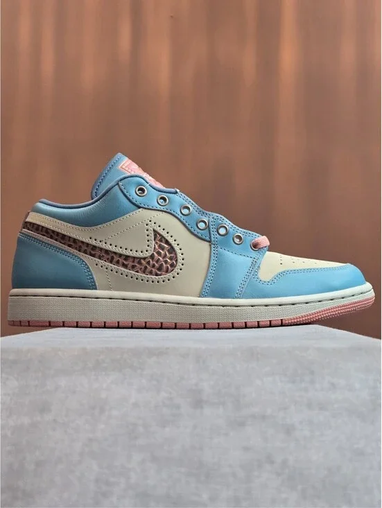 Air Jordan 1 Low Special Edition Somos Eternos, Turquoise (IM8120-464) Men's 12