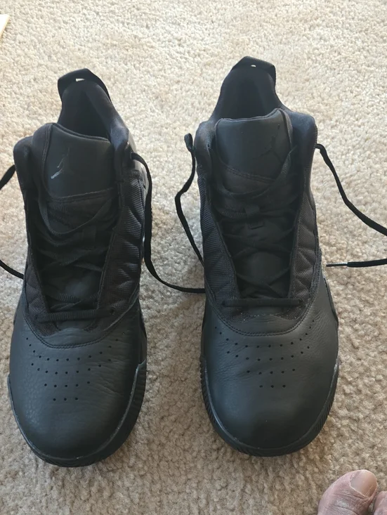 Jordan Men's All-Black High-Top Basketball Sneakers