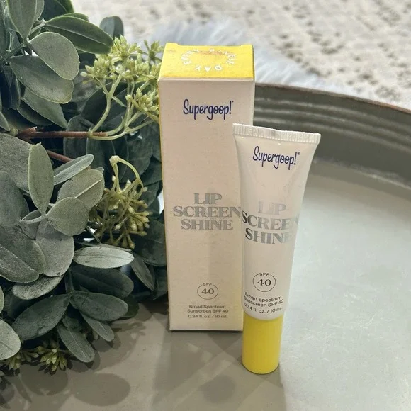 SuperGoop!‎ Lip Screen Shine Broad spectrum SPF 40 Clear Top Coat Sun Protection
