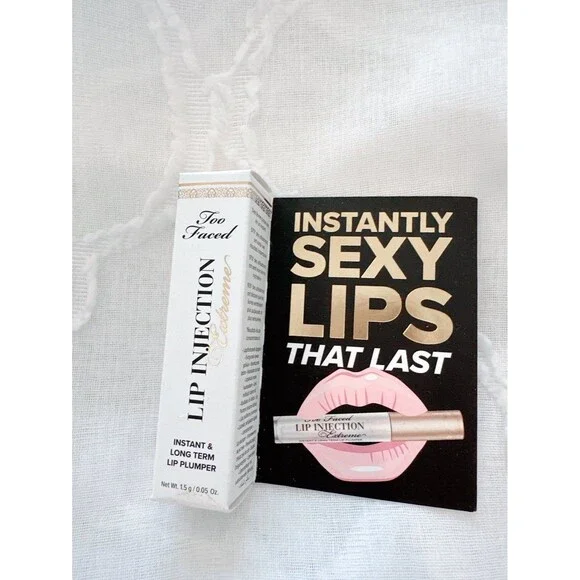 NIB Too Faced Lip Injection Extreme Lip Plumper Travel Size .05 oz 1.5 g