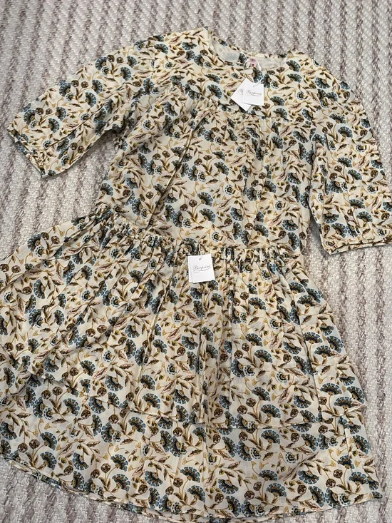 Bonpoint Floral Tiered top &skirt  in Cream, Blue & yellow size 12!