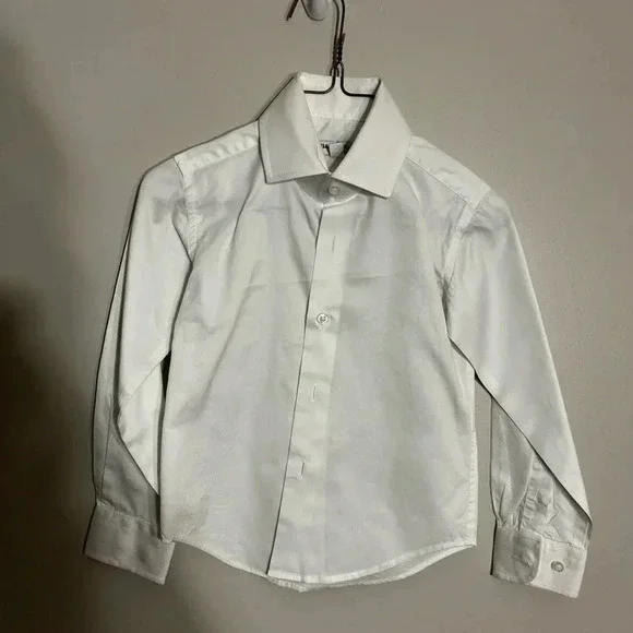 Boys Isaac Mizrahi‎ white shirt and black suit pants set size 2