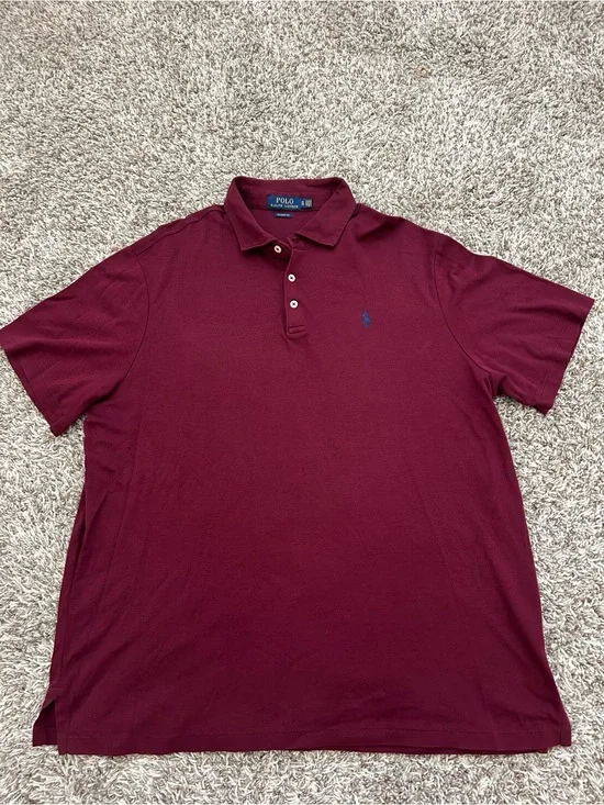 Polo Ralph Lauren Classic Fit Soft Touch Cotton Polo Shirt Golf Men's XL Maroon