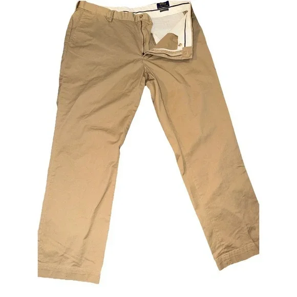 Polo‎ Ralph Lauren M Chino Pants Khaki Size 38x31 Classic Fit Casual Cotton 5057