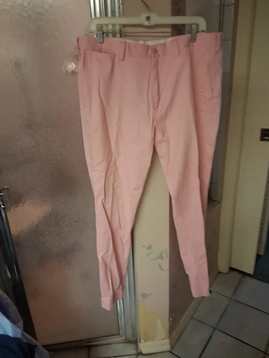 Polo by Ralph Lauren Men’s Chino Cotton Pants 36 X 30 Cotton Candy Pink