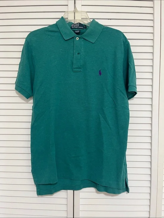 Polo by Ralph Lauren Teal Short-Sleeve Polo with Purple Pony