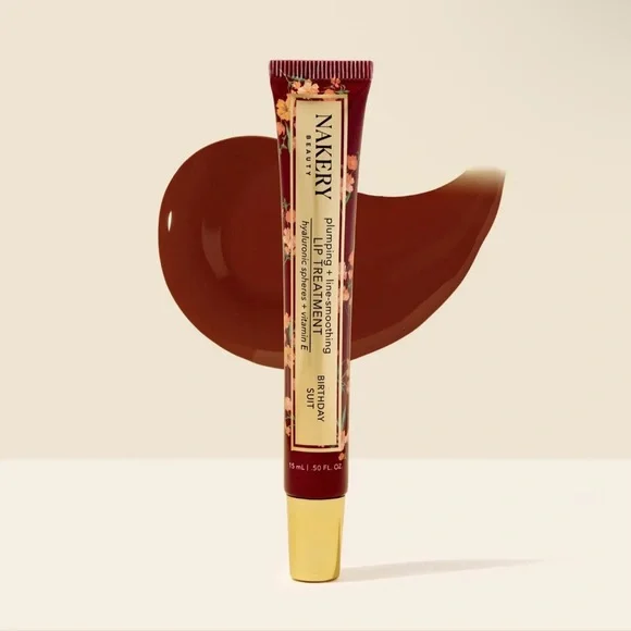 Nakery Birthday Suit Plumping + Line-Smoothing Lip Treatment Bloom NWT