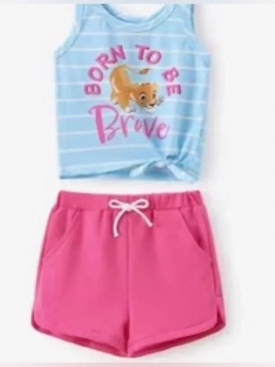 NWT-Disney x Pat Pat Lion King Toddler Girl’s Size 2 Simba 2-Piece Matching Set