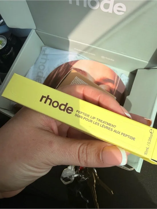 RHODE Peptide Lip Treatment - Bright Yellow Box