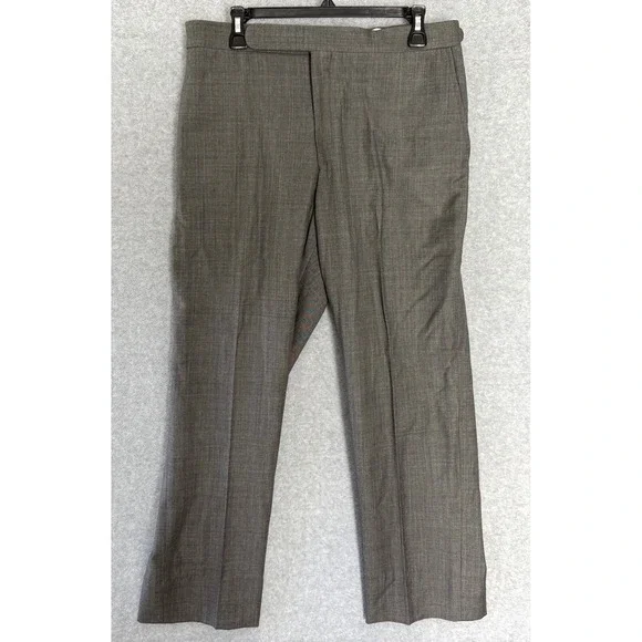 Vintage Polo Ralph Lauren Dress Pants Men's 44 Gray Slash Pockets Classic Formal