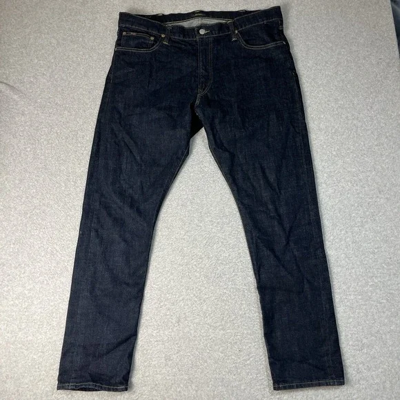 Polo Ralph Lauren Jeans Mens 38x32 Blue Sullivan Slim Dark Denim Indigo Logo