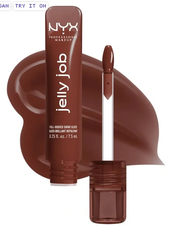 NYX Jelly Job Full-Bodied Shine Gloss — Chocolate Brown