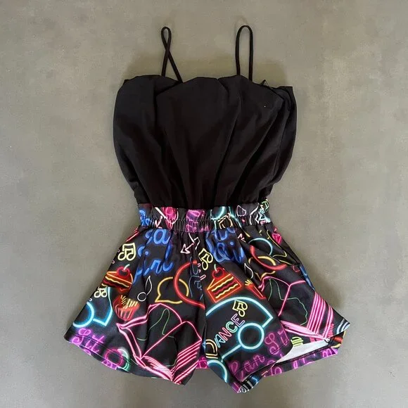 Zara Terez Sleeveless Combo Romper Short Set Girl's Dancer