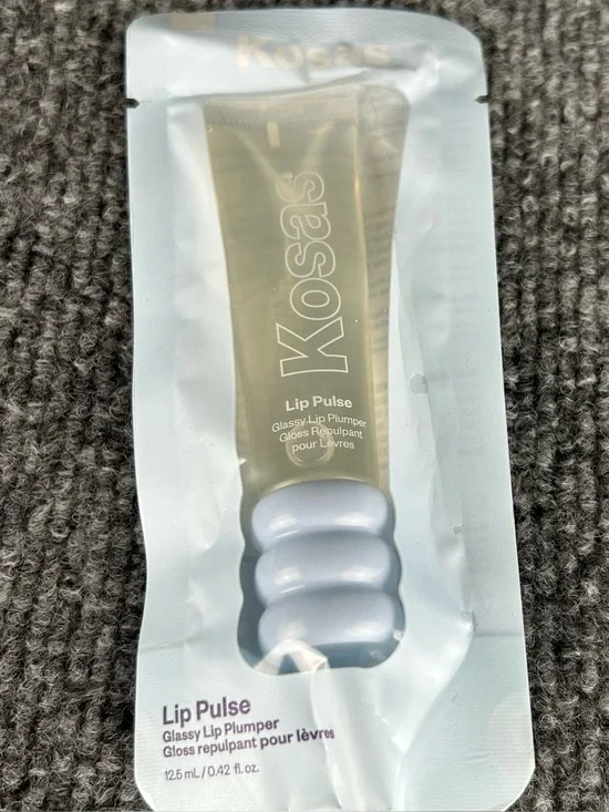 KOSAS Lip Pulse UNSPOKEN Glassy Plumper Gloss ~ Clear Translucent Shine .42fl oz