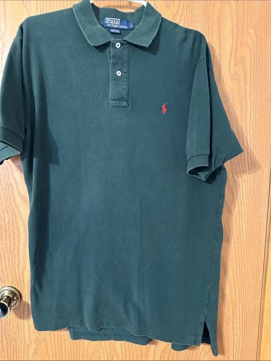 Polo by Ralph Lauren Dark Green Short Sleeve Polo with Red Pony