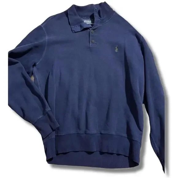 Vintage Polo Ralph Lauren Men’s Blue Pullover Sweater Size Large