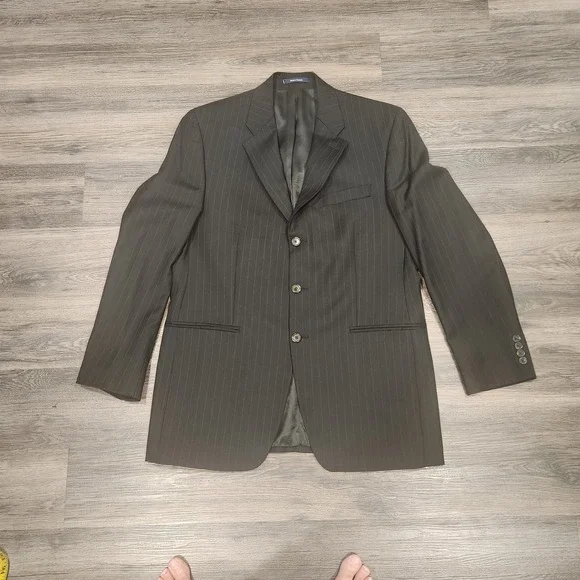 Ralph lauren Pinstripe Blazer Business Suit Jacket Formal‎ Career Coat 41L
