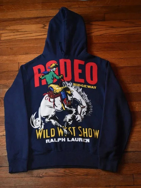 Polo Ralph Lauren Rodeo Wild West Show Hoodie Size L
