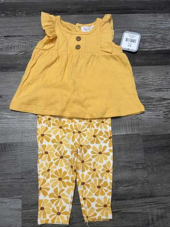 Rene Rofe baby Yellow Floral Matching Set