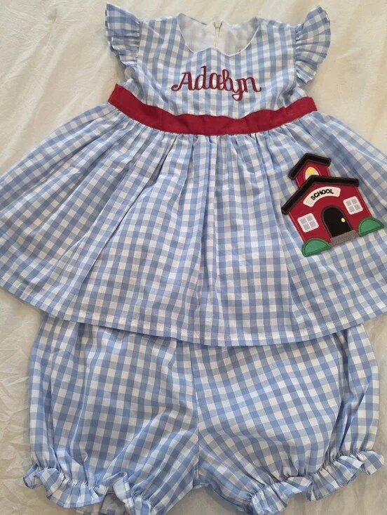 ADALYN Smockingbird 2 Piece School Outfit Size 4