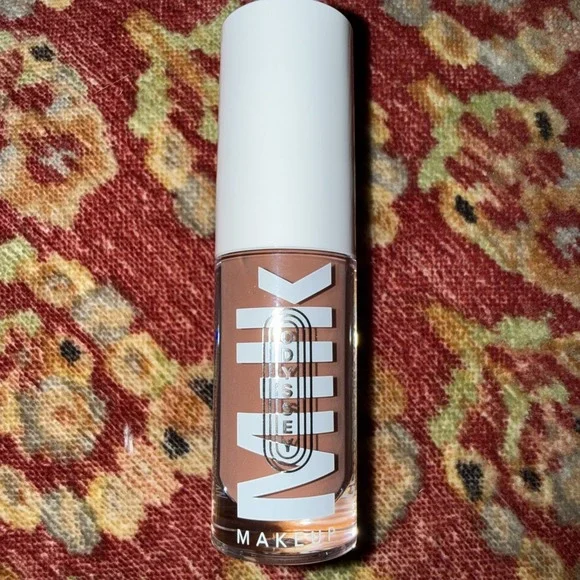 MILK MAKEUP Odyssey Lip Oil Gloss QUEST 3.7 ml 0.1 oz Caramel Beige Cream NWOB‎