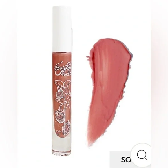 NIB Erin’s Faces Sonata Fruit Smoothie Lip Gloss Pinky Brown