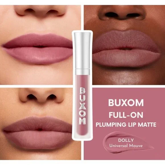 NIB Buxom FULL-on™ Plumping‎ Liquid Lipstick Light Matte Color Dolly 4.2ml