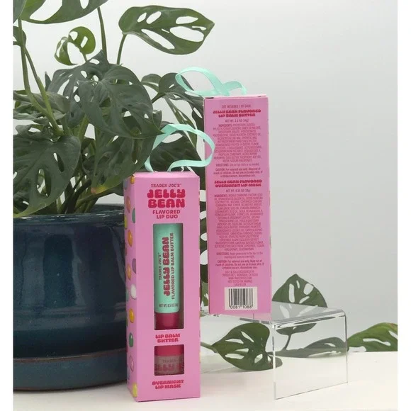 Trader Joe's Jelly Bean Flavored‎ Lip Duo Lip Balm Butter & Lip Mask NIB